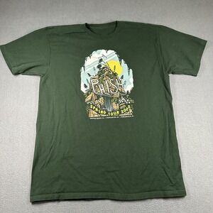 Phish Shirt Mens Large Green Spring Tour 2022 Tagless Concert Band Graphic Tee